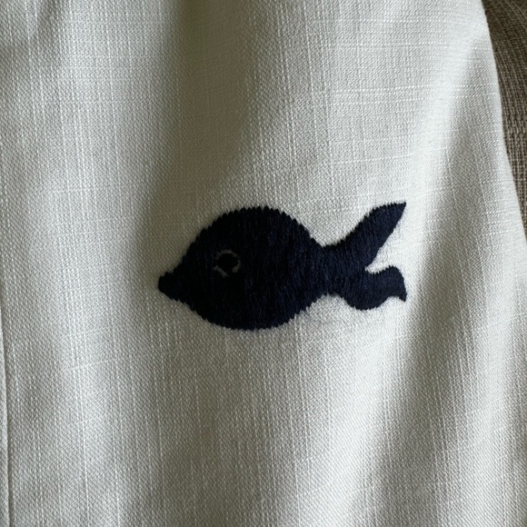 Lilly Pulitzer Strapless Dress with Navy Embroidery - Picture 5 of 10